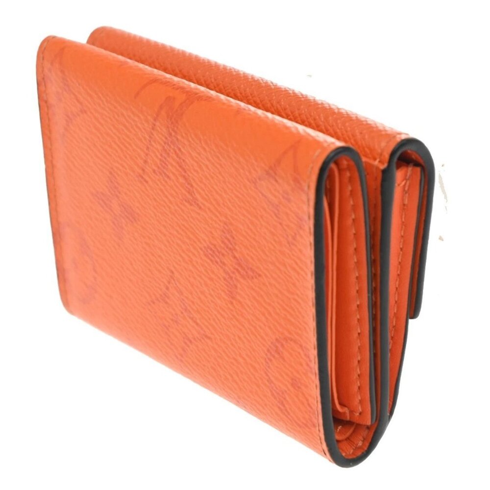 LOUIS VUITTON Wallet Compact Monogram Taiga Rama Leather Orange M69245 31CA642 - Picture 4 of 11